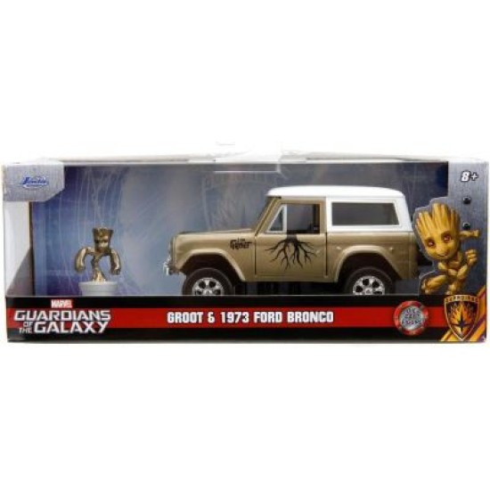 Метален автомобил Ford Bronco с Груут 1973 1:32 Jada Toys 253223018