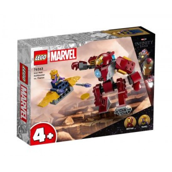 Конструктор LEGO Marvel Super Heroes 76263 - Хълкбъстър на Железния човек срещу Танос