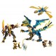 Конструктор LEGO NINJAGO 71796 - Стихиен дракон срещу робот на Императрицата