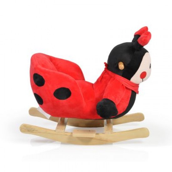 Детска плюшена люлка Ladybug музикална