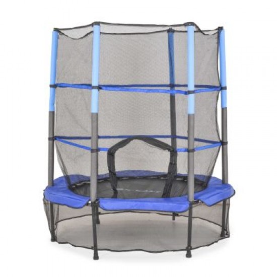 Батут с вътрешна мрежа HOP Byox 4.5FT 140 см син