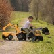 Детски трактор с педали,ремарке и товарач Smoby Builder Max