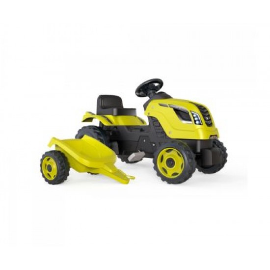 Детски трактор с педали и ремарке Farmer XL Smoby